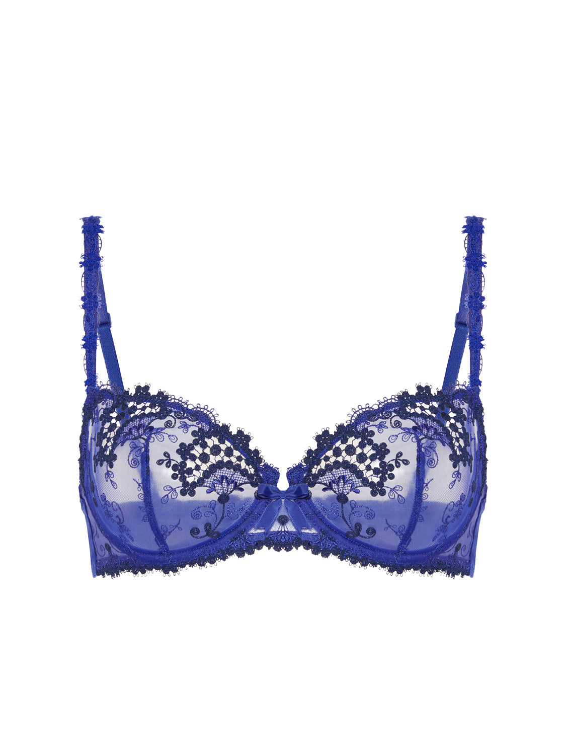 Half cup bra - Electric blue