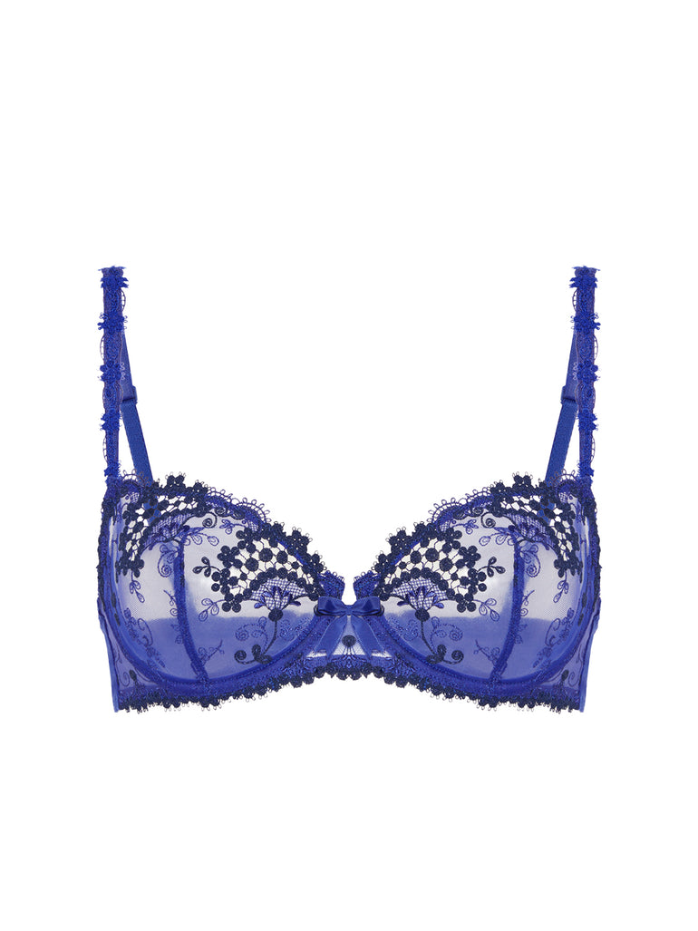 Half cup bra - Electric blue