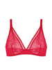 Structured wireless bra - Ruby pink
