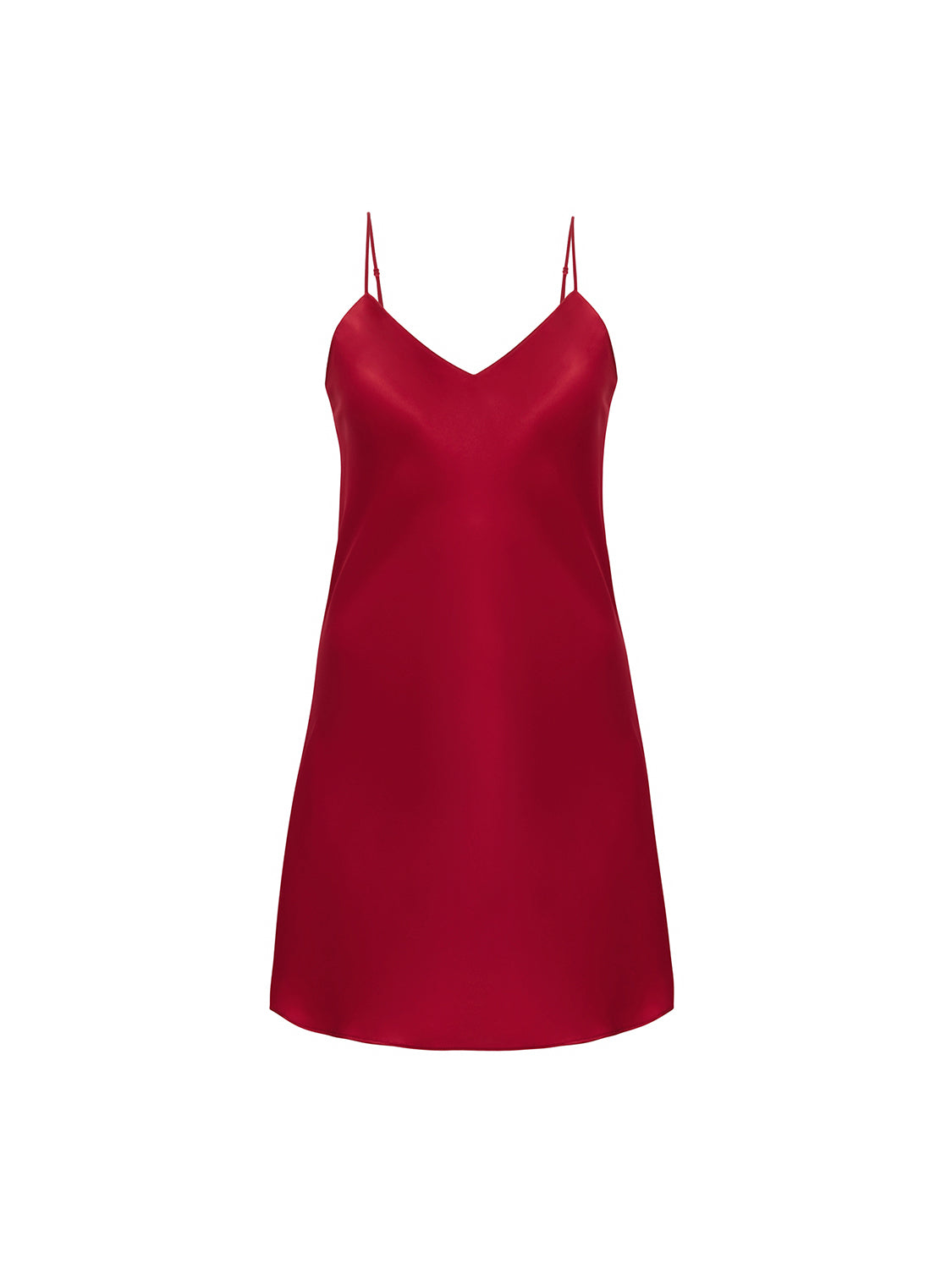Dream Silk Dress - Tango Red