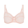 Squared neckline full cup bra - Petal Powder
