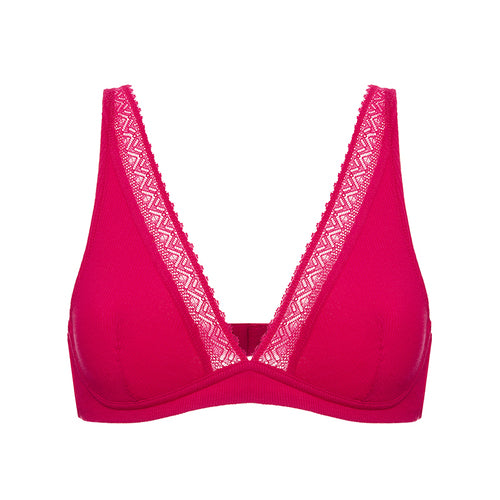 Structured wireless bra - Fuschia