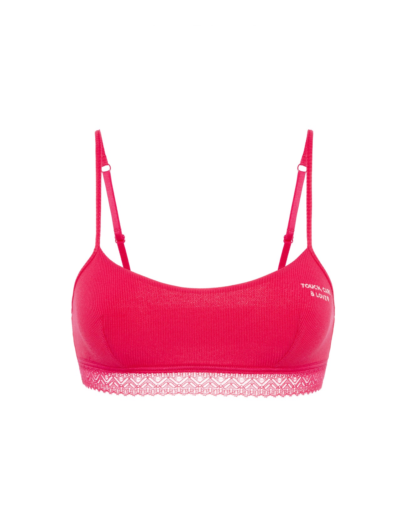 Fuchsia Soft cup triangle bra - Limited Edition « CLUB TOUCH, CARE & LOVE »