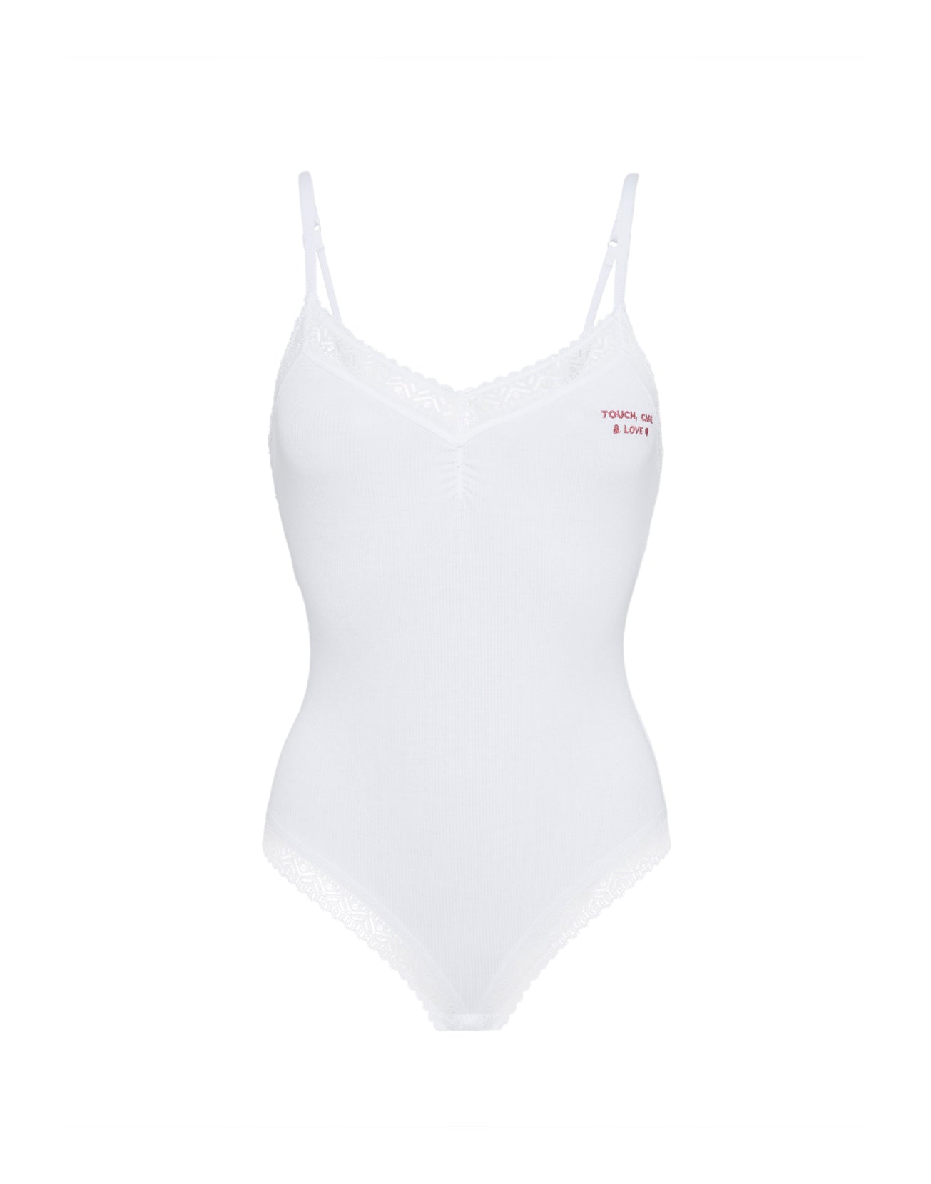 White Bodysuit - Limited Edition « CLUB TOUCH, CARE & LOVE »
