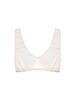 Soft cup triangle bra - Petal Powder