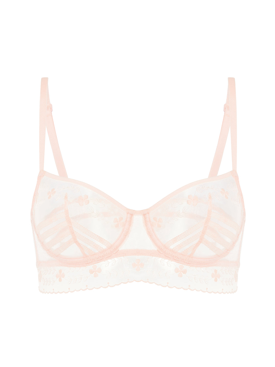 Half cup bra - Petal Powder
