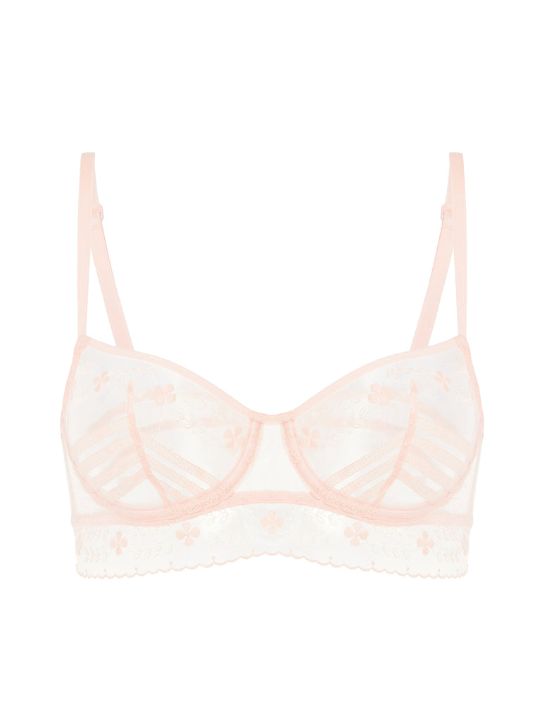 Half cup bra - Petal Powder