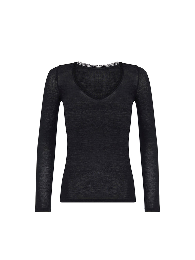 Long Sleeve Top - Black