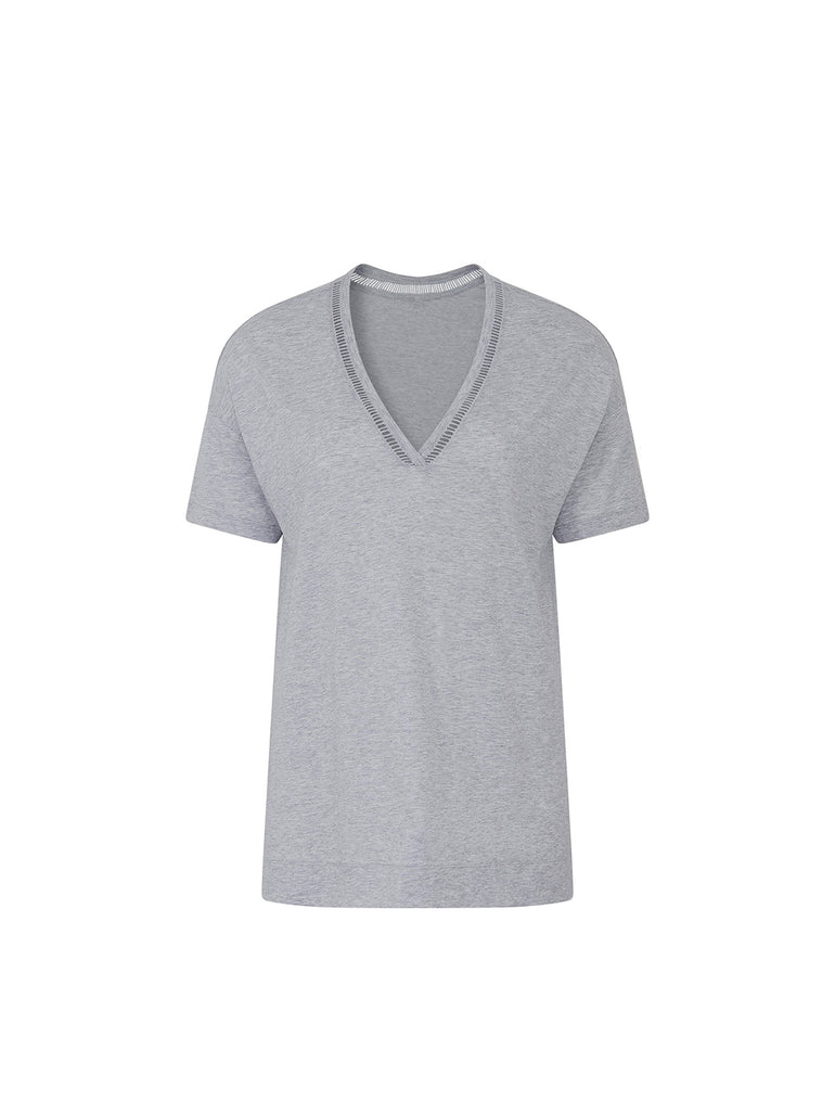 Brume Long Sleeve Top - Mineral Grey