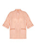 Caprice Short Sleeve Top  - Peach Nights