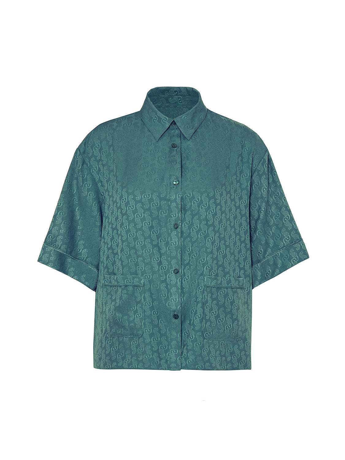 Caprice Short Sleeve Top  - Boreal Green