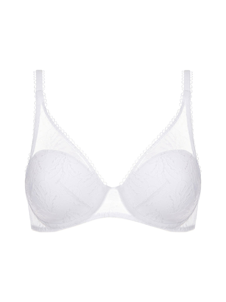 Opaline Triangle 3D Demi - White