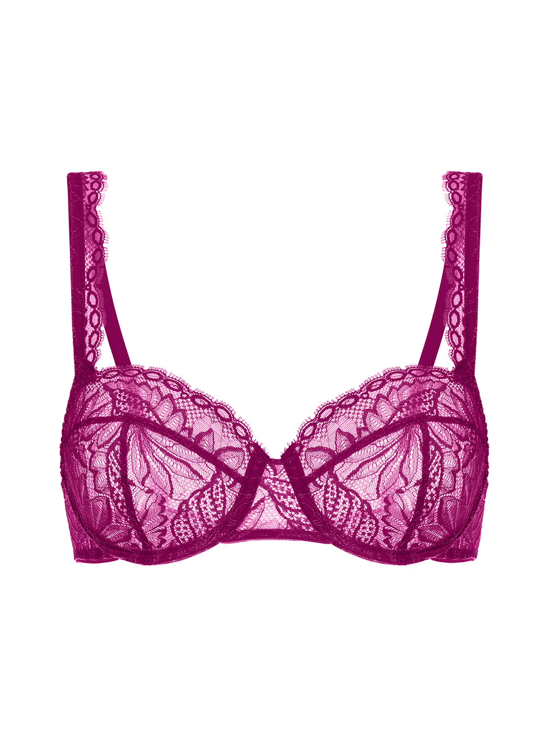 Exotica Sheer Demi - Raspberry