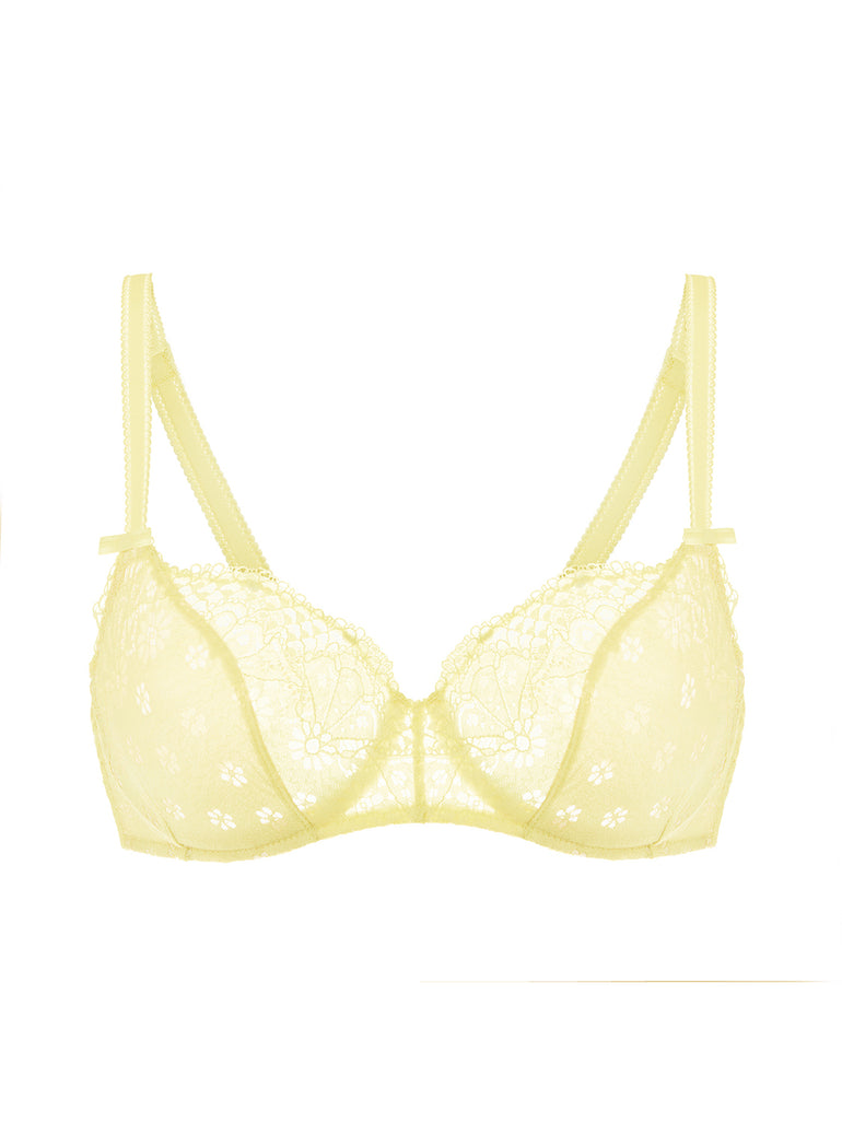 Aimee Underwire Plunge - Yuzu Yellow