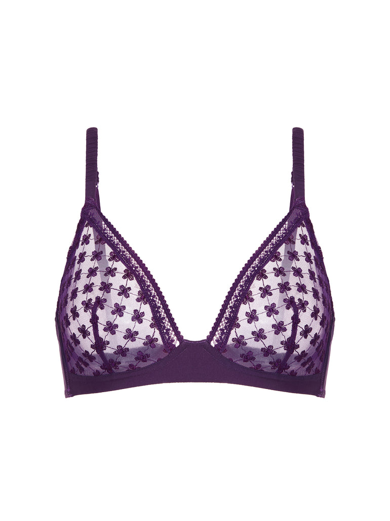 Soft cup triangle bra - Euphoria Purple