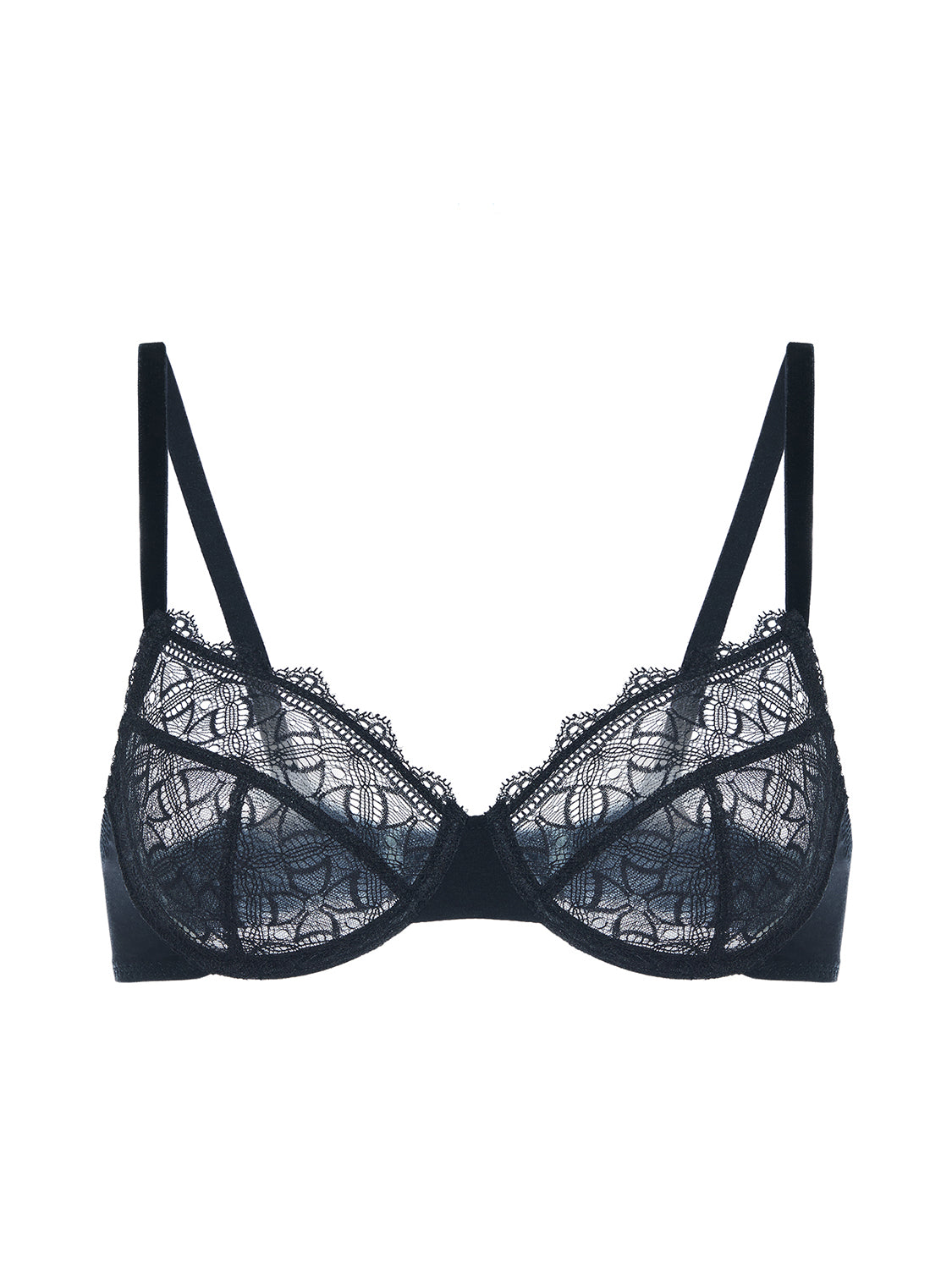Moulded underwired bra - Black