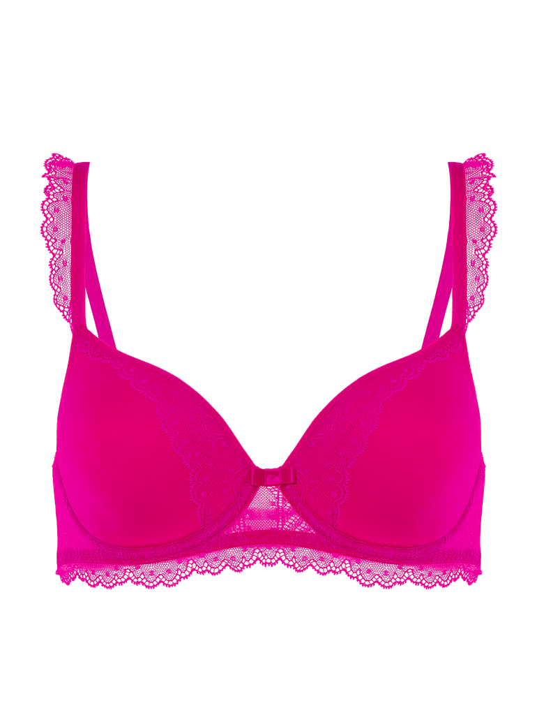 Spacer plunge bra - Hibiscus Pink