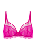 Plunging underwired bra - Hibiscus Pink