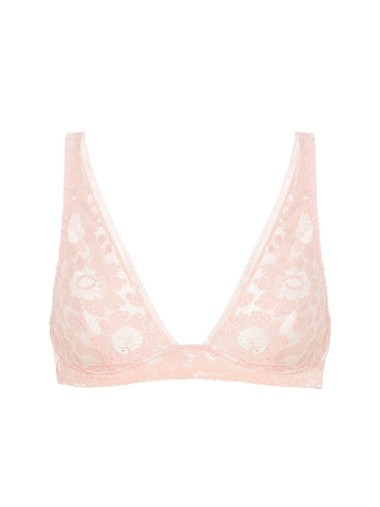 Soft cup triangle bra - Ballet Pink