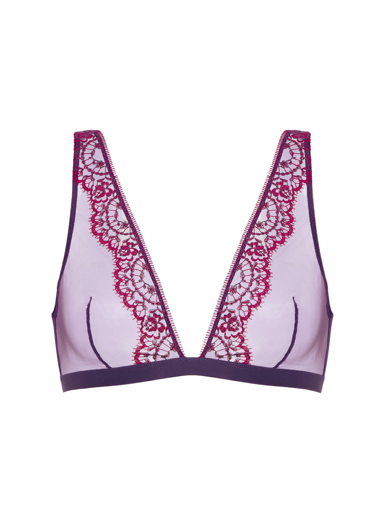Soft cup triangle bra - Euphoria Purple