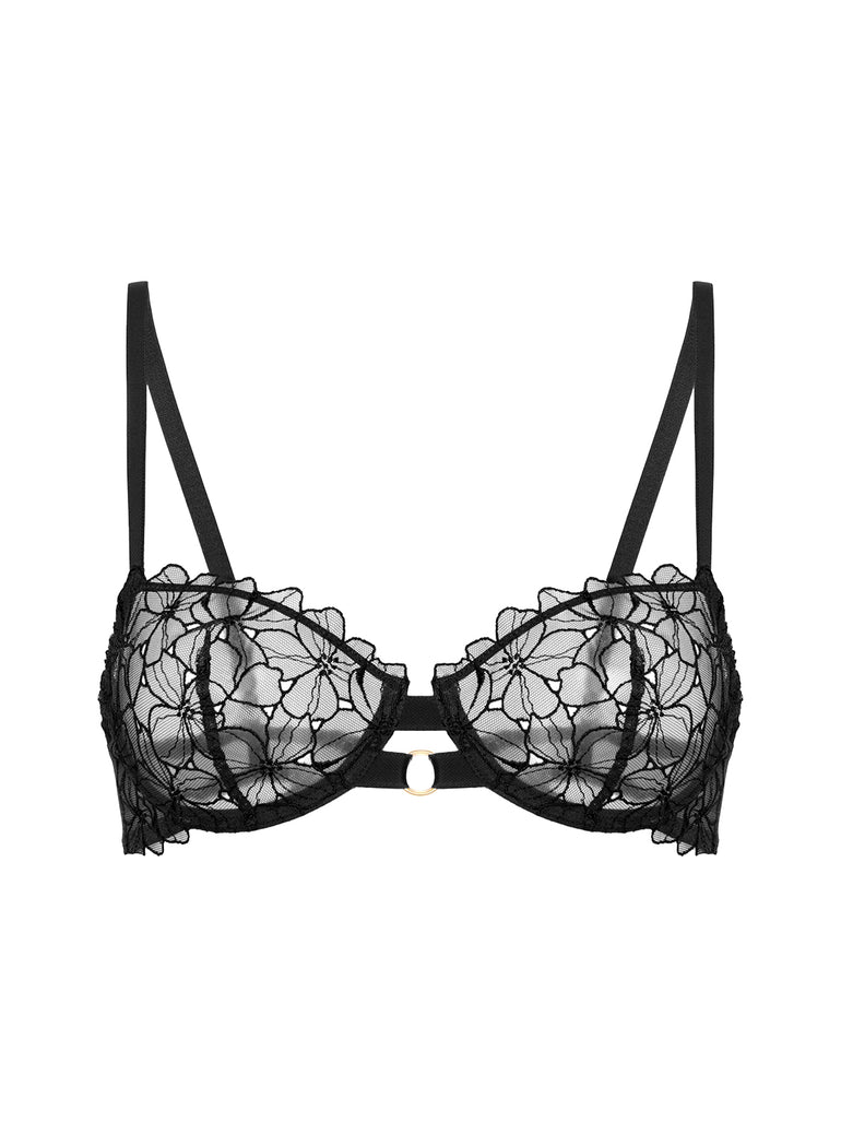 Half cup bra - Black