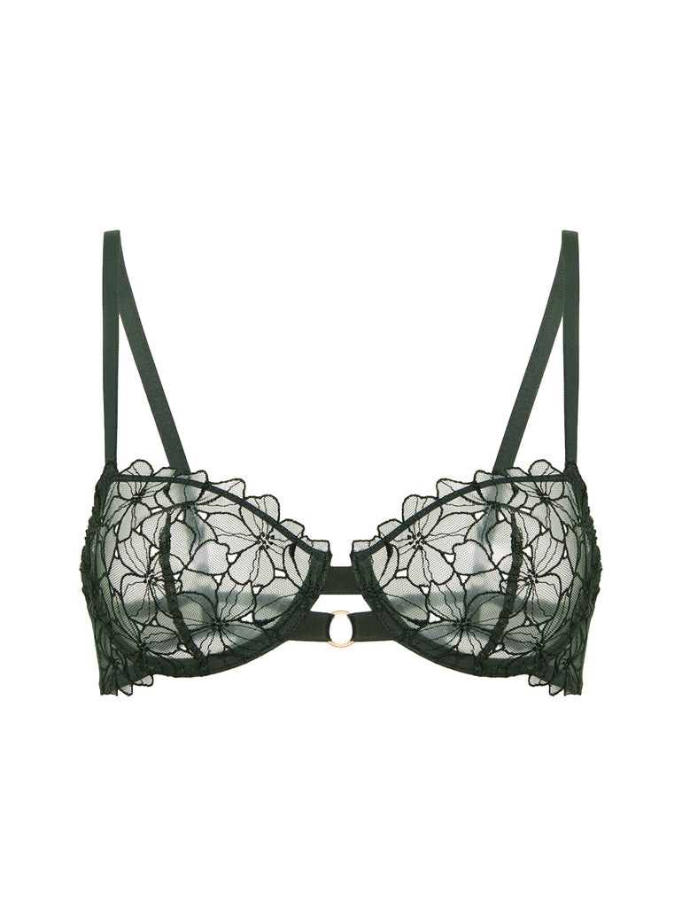 Half cup bra - Clover Green