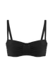 Underwired bandeau bikini top - Black