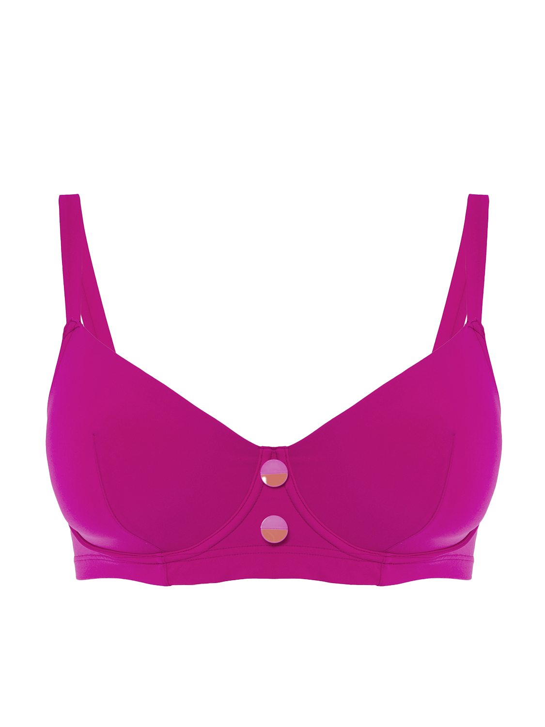 Underwired bikini top - Hibiscus Pink