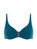 Low-cut underwired bra - Mystery Blue