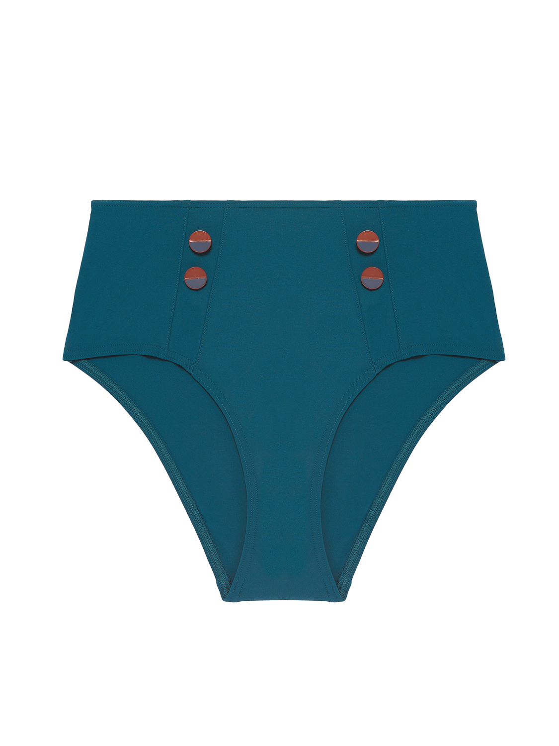 High-waist bikini brief - Mystery blue