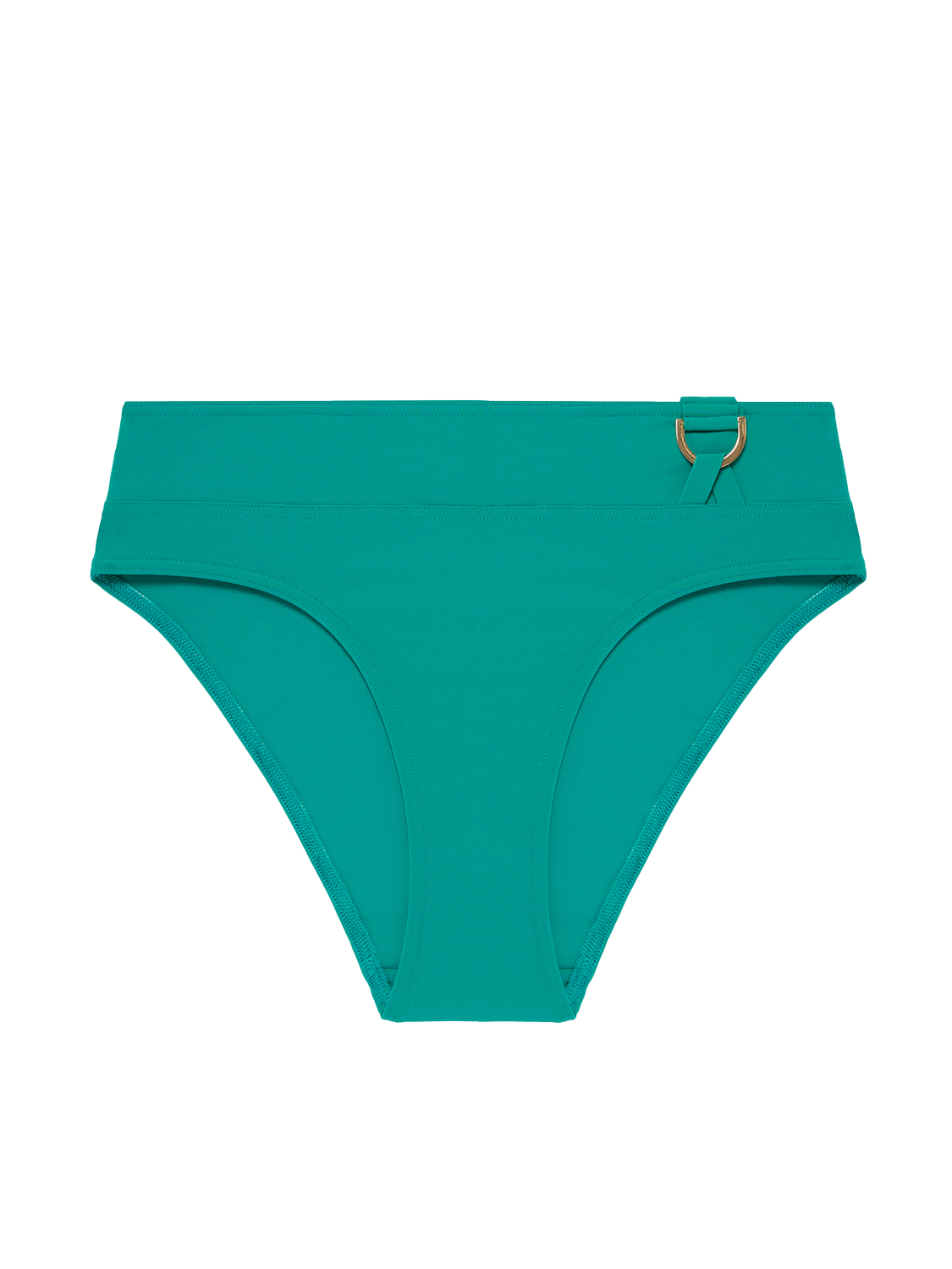 High-waist bikini brief - Waterfall Green