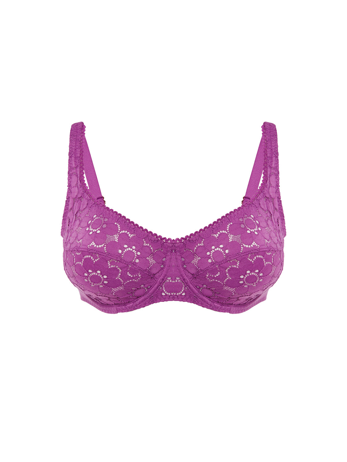 Plunging full cup bra - Divine Purple