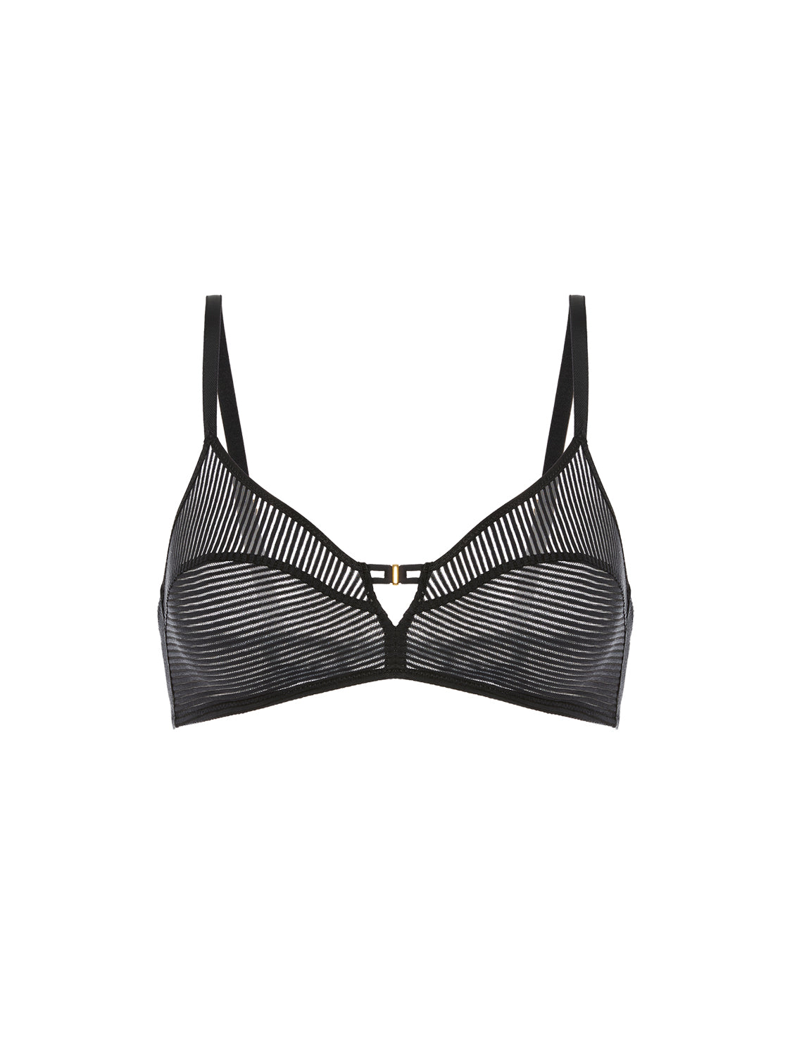 Soft cup triangle bra - Black