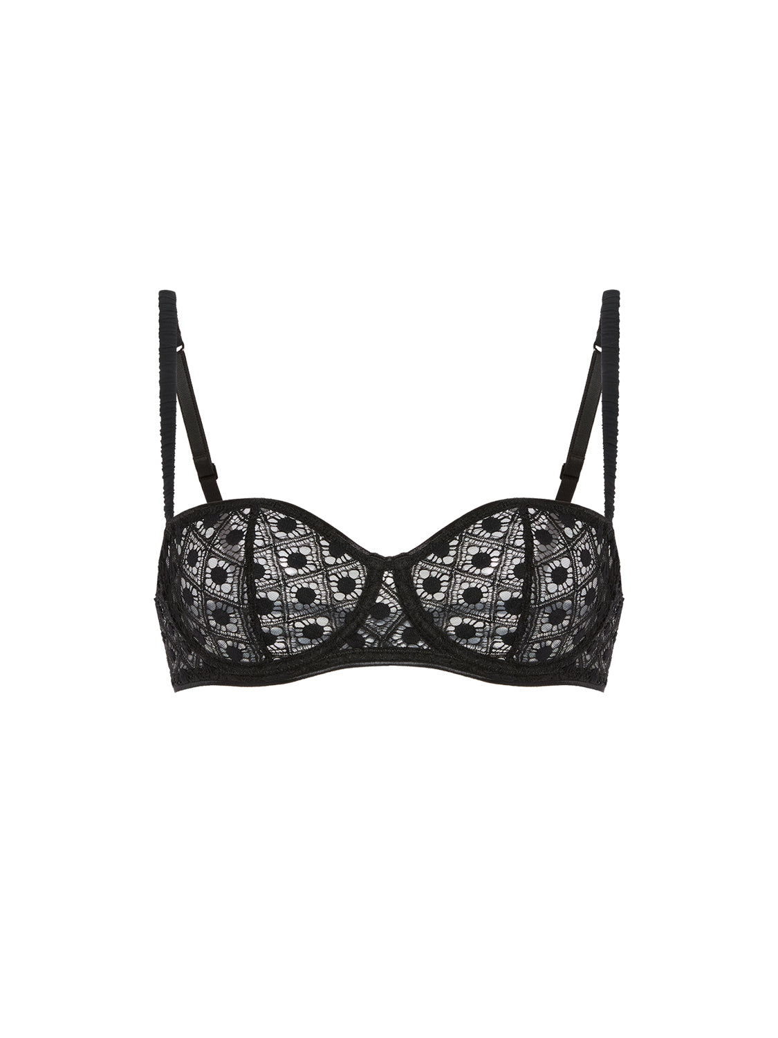 Half cup bra - Black