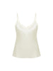 Top with embroidery - Natural