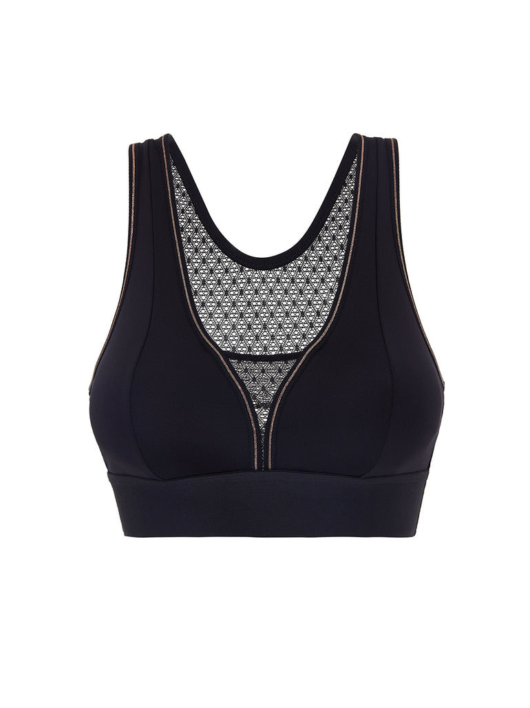 Harmony Medium Impact Wireless Sports Bra - Black