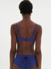 Plunging underwired bra - Electric blue