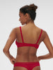 Structured wireless bra - Ruby pink