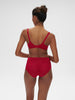 High-waist brief - Ruby pink