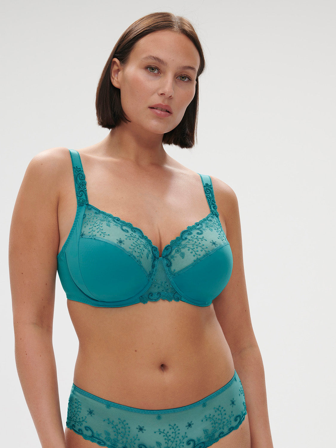 Full cup support bra - Atoll Blue