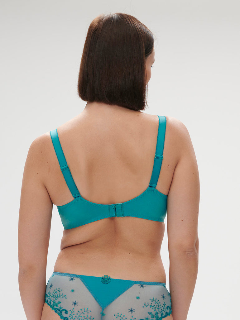 Full cup support bra - Atoll Blue