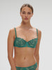 Half cup bra - Garden Green