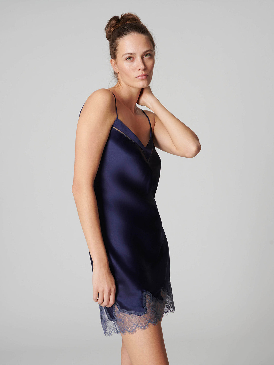 Nocturne Silk Dress - Midnight