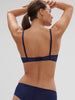 Plunging underwired bra - Midnight