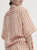 Caprice Short Sleeve Top  - Peach Nights