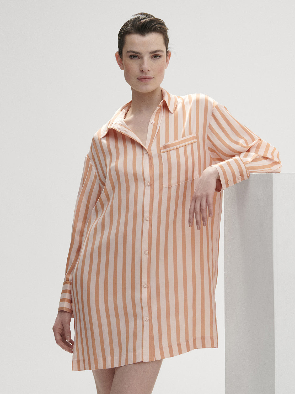 Caprice Night Shirt - Peach Nights