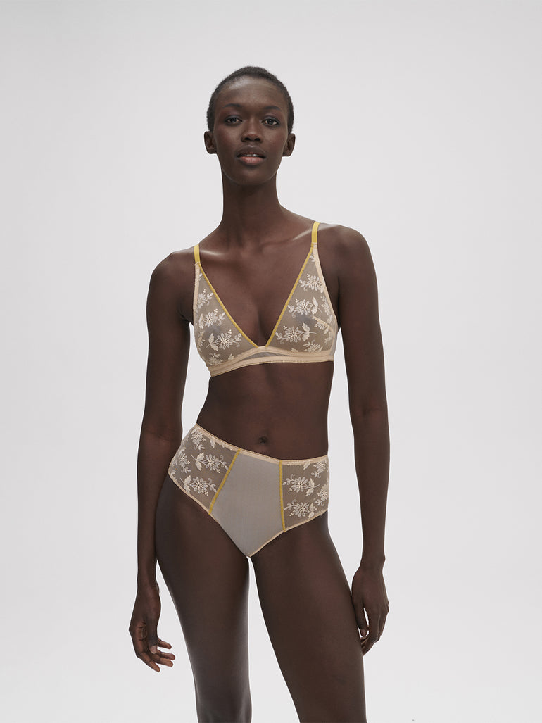 Adele Triangle Bralette - Ginger