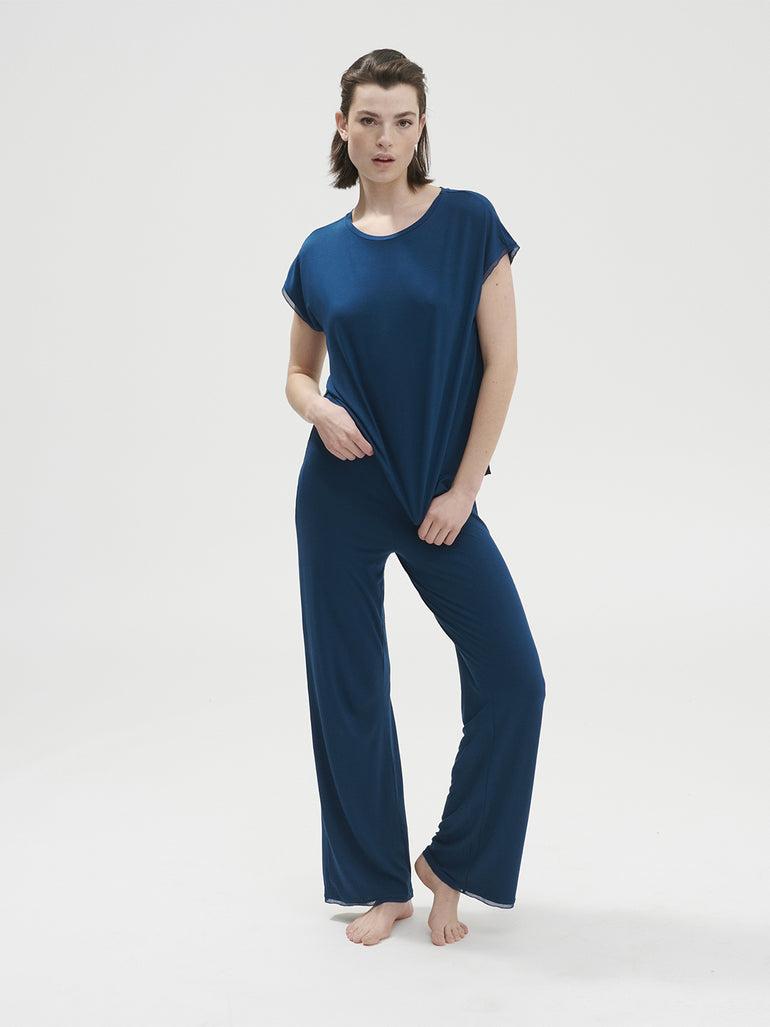 Aurore Pant - Poseidon Blue