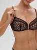 Soft cup triangle bra - Black