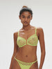 Soft cup triangle bra - Lime